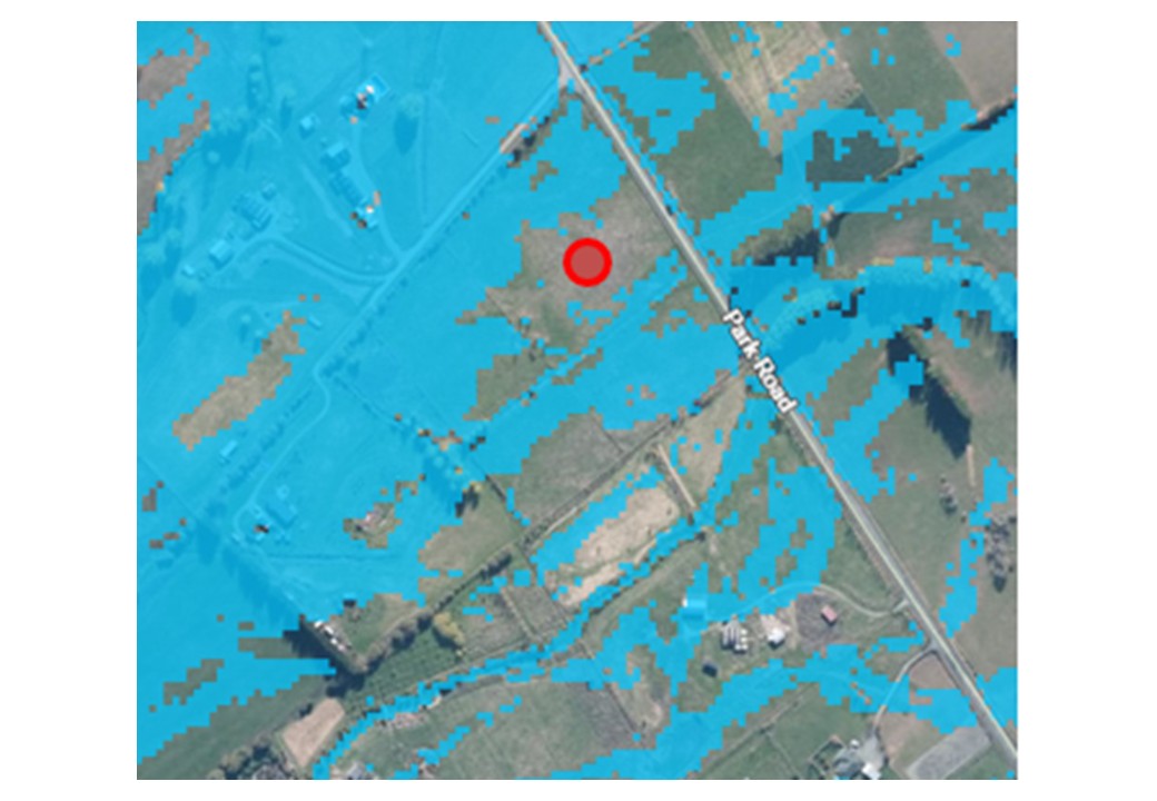 Flood susceptibility map